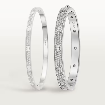 LOVE BRACELET, DIAMOND-PAVED